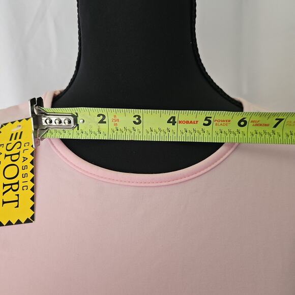 Pink stretchy fleece formal dress NWT *minor pilling see photos* size‎ small - Picture 9 of 16